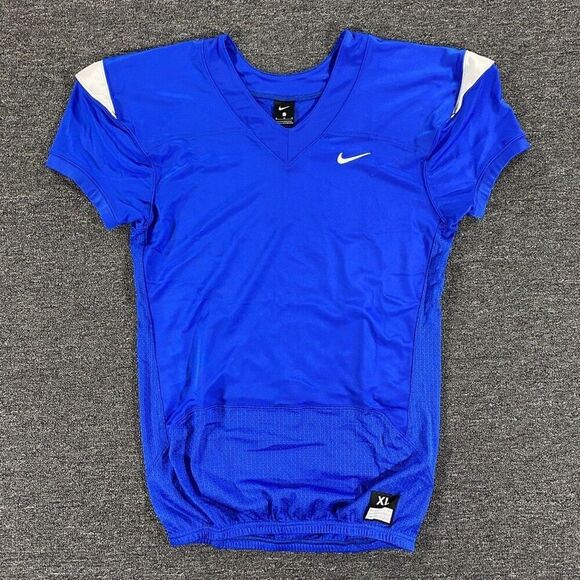 Nike Football Jersey Mens Sz Extra Large Blue White Colts Mesh V Neck 845929-494 - Picture 1 of 12